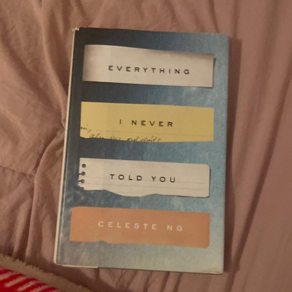 Everything I never told you hard back book